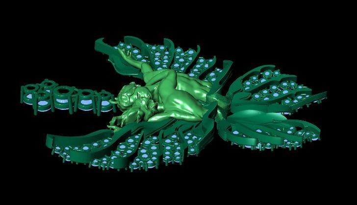 women Necklace 3D print model_15