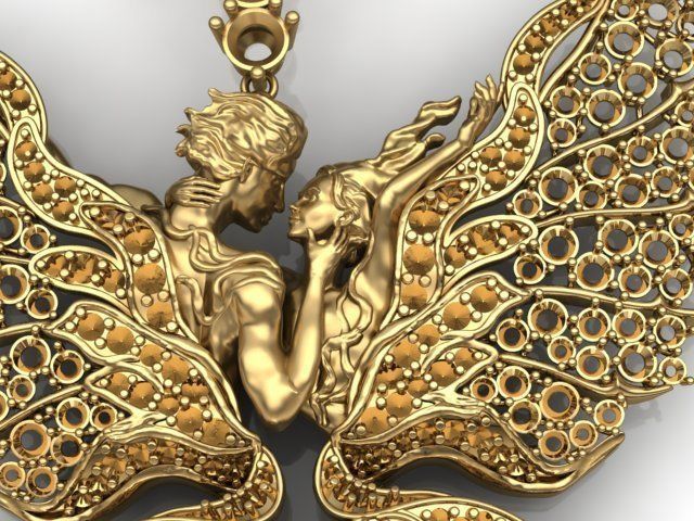 women Necklace 3D print model_13