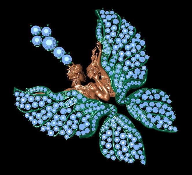 women Necklace 3D print model_21