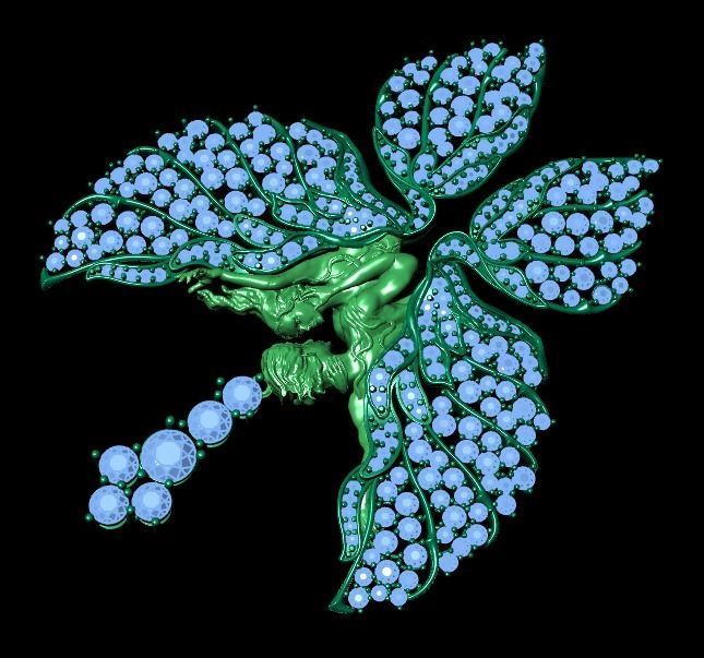 women Necklace 3D print model_17