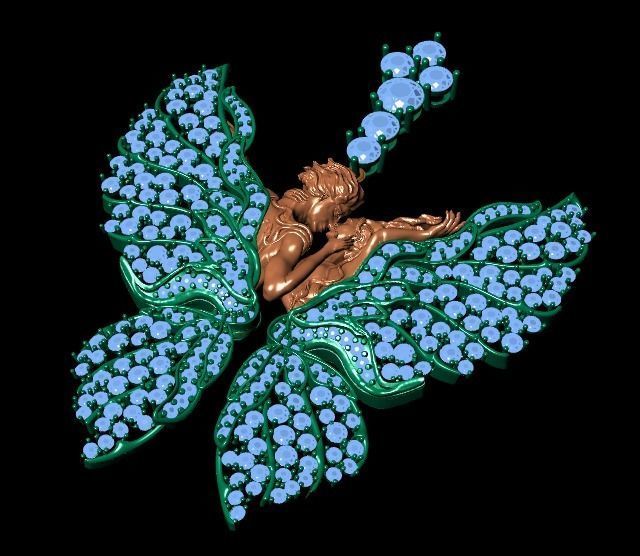 women Necklace 3D print model_22