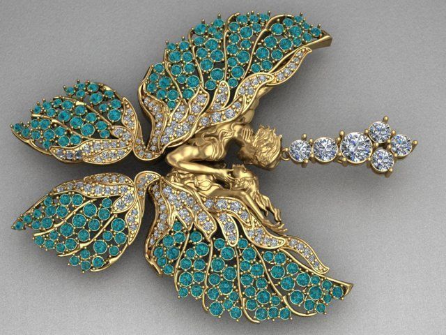 women Necklace 3D print model_12