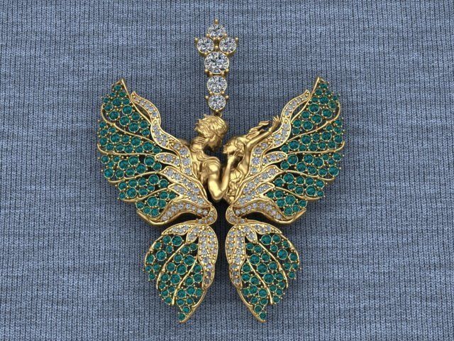 women Necklace 3D print model_7