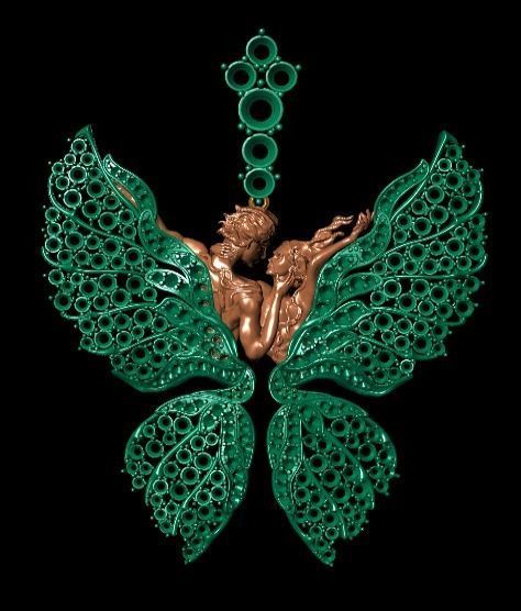 women Necklace 3D print model_5