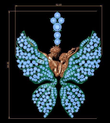 women Necklace 3D print model_14