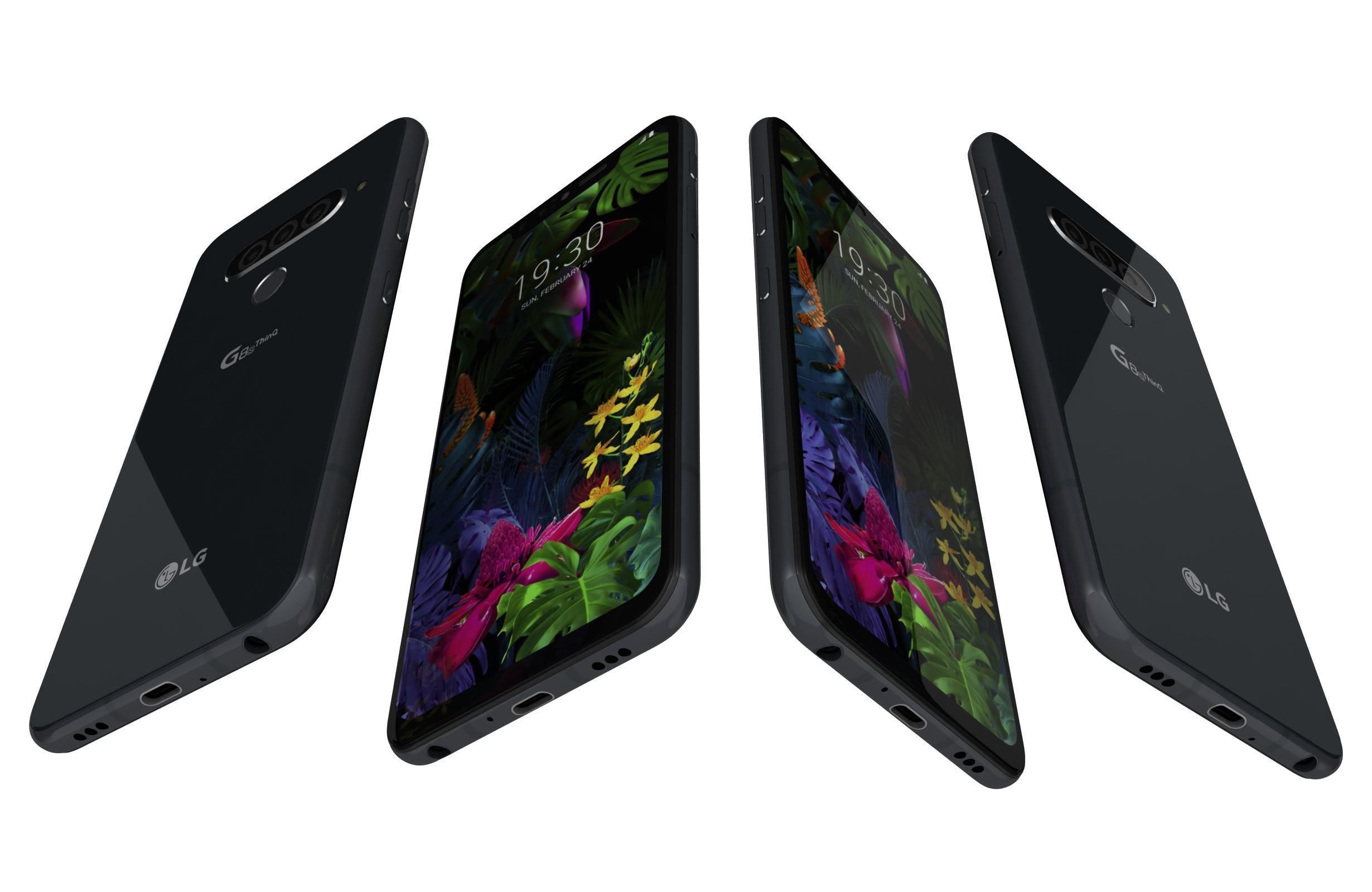 LG G8s ThinQ New Aurora Black 3D model_2