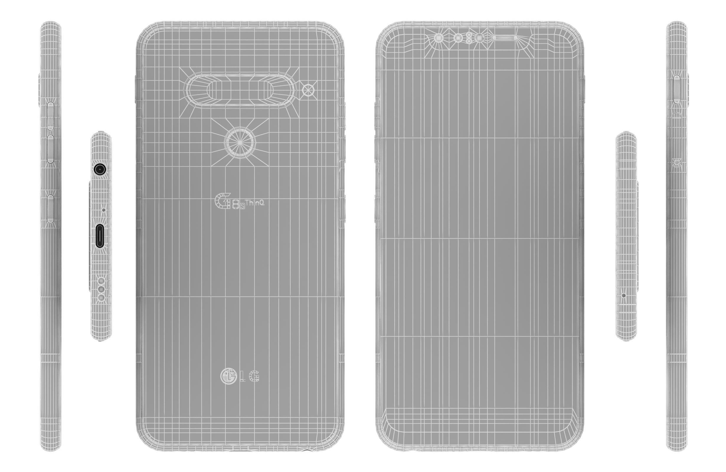 LG G8s ThinQ New Moroccan Blue 3D model_12