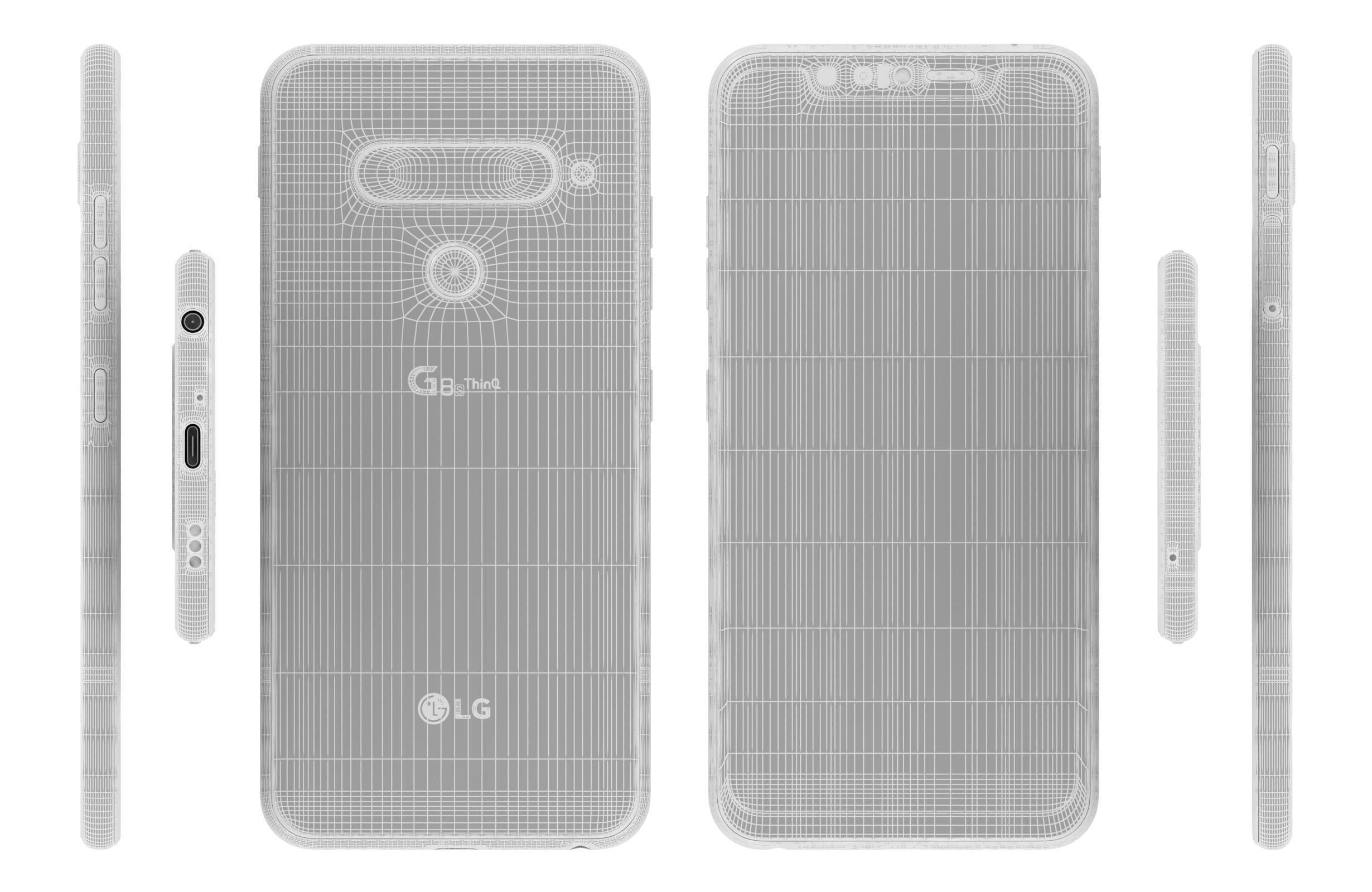 LG G8s ThinQ New Moroccan Blue 3D model_13