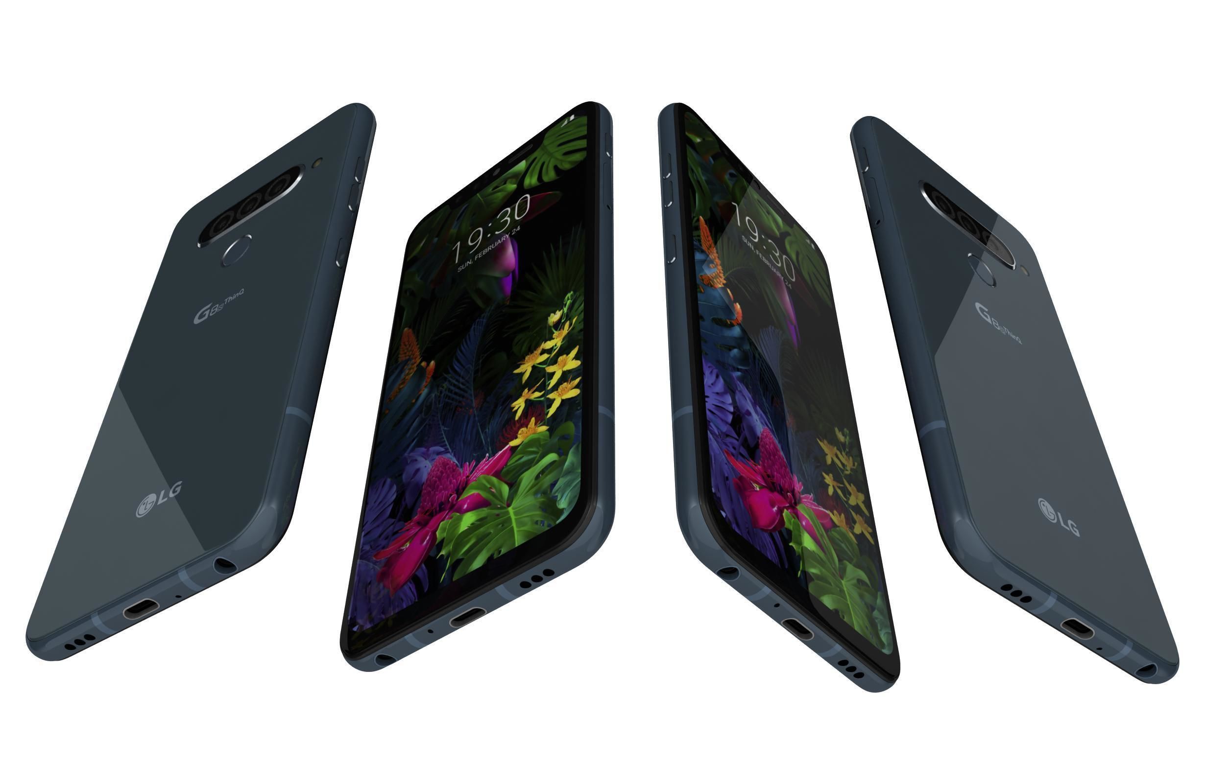 LG G8s ThinQ New Moroccan Blue 3D model_2