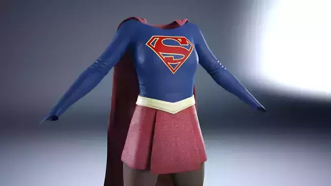 Supergirl suit tv show 3D model