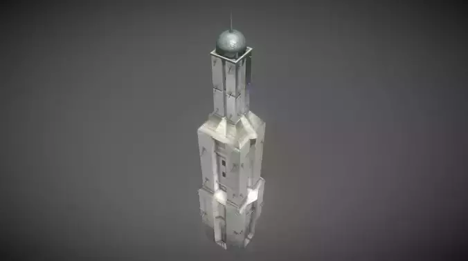 Tower futuristic 3D model