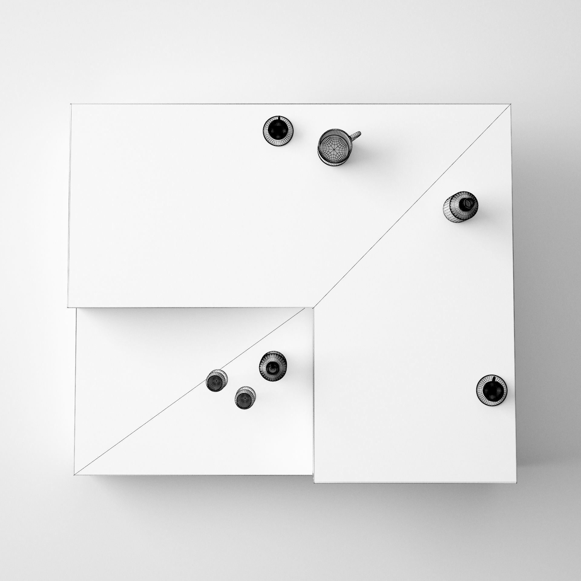 Coffee Table - High Quality Furniture 02 3D model_5