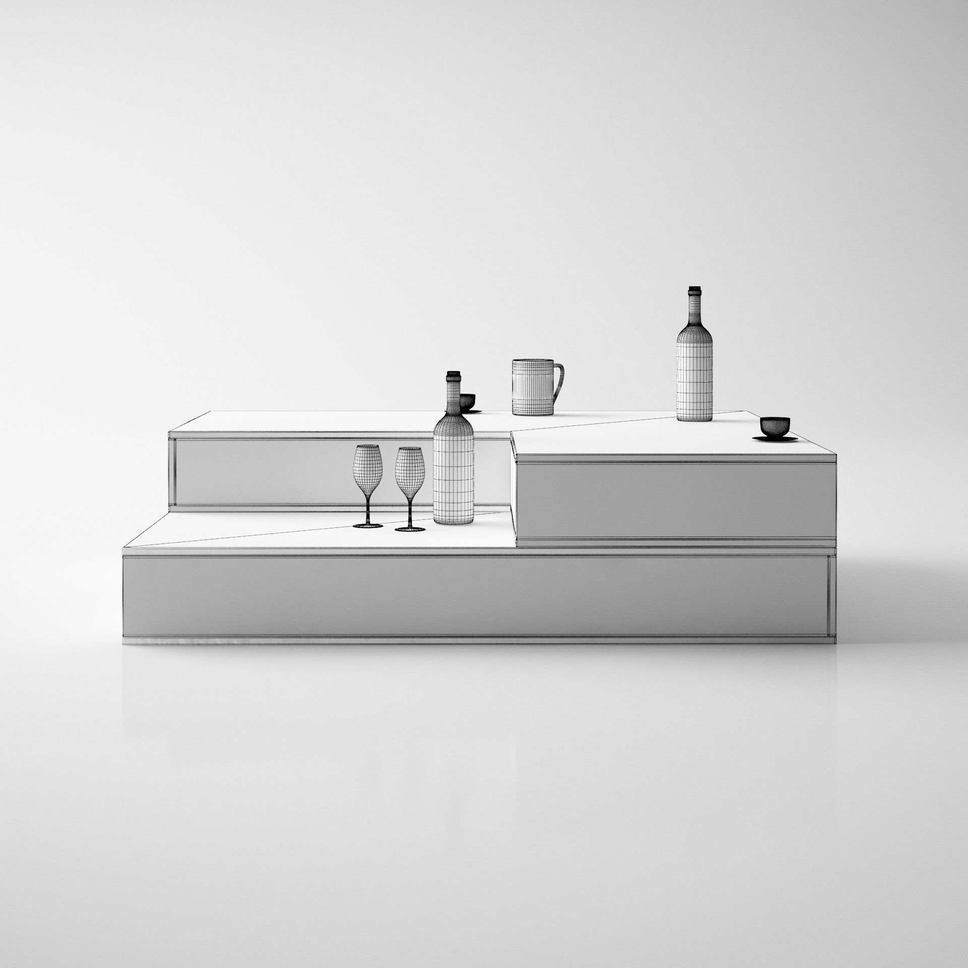 Coffee Table - High Quality Furniture 02 3D model_1