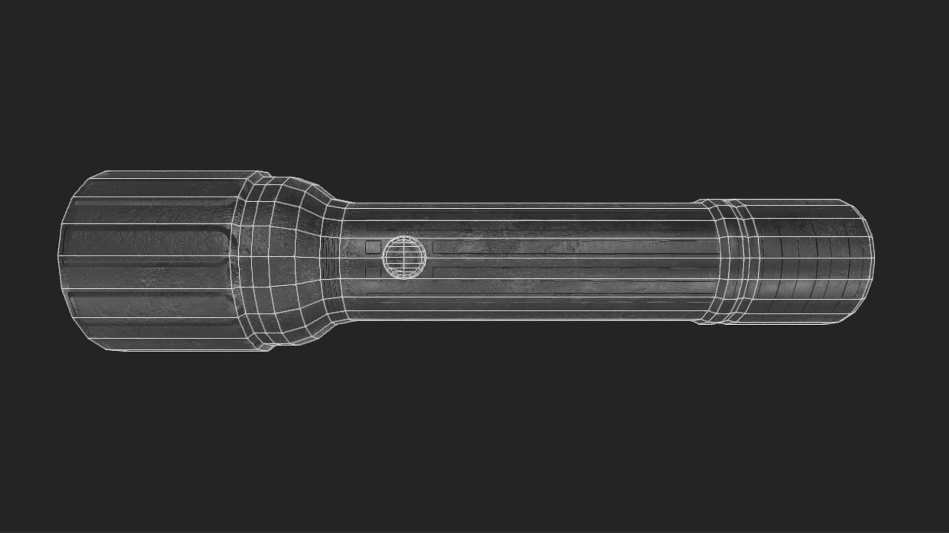 Flashlight - Prop Low-poly 3D model_5