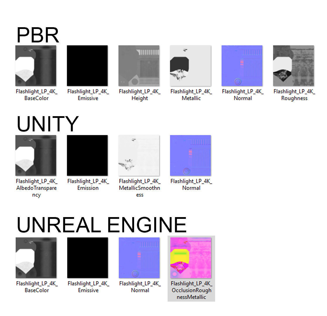 Flashlight - Prop Low-poly 3D model_7