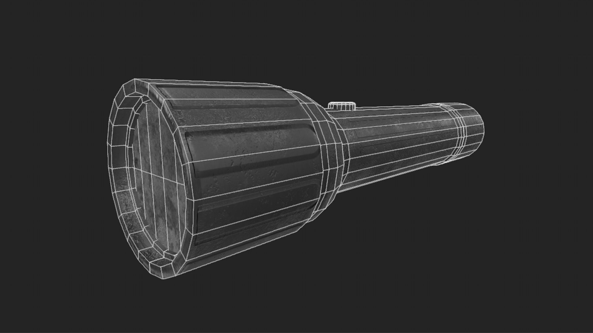 Flashlight - Prop Low-poly 3D model_6