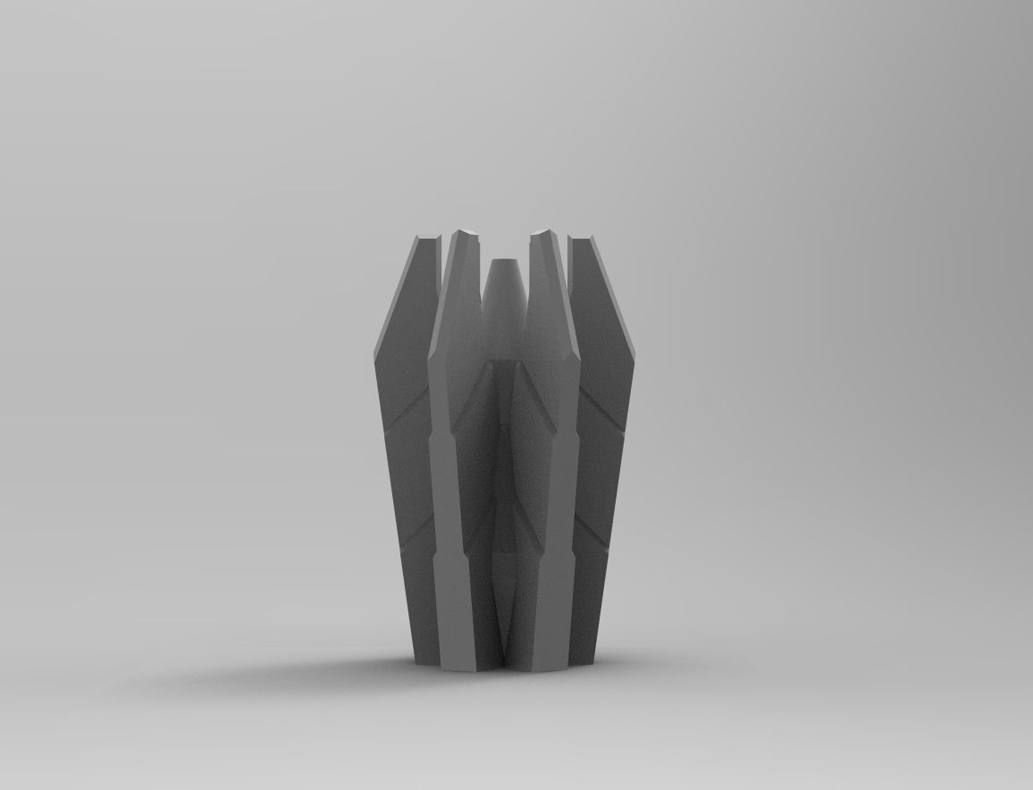 Legion Longsword Quadruple Mortar bundle with crates and shells 3D print model_19