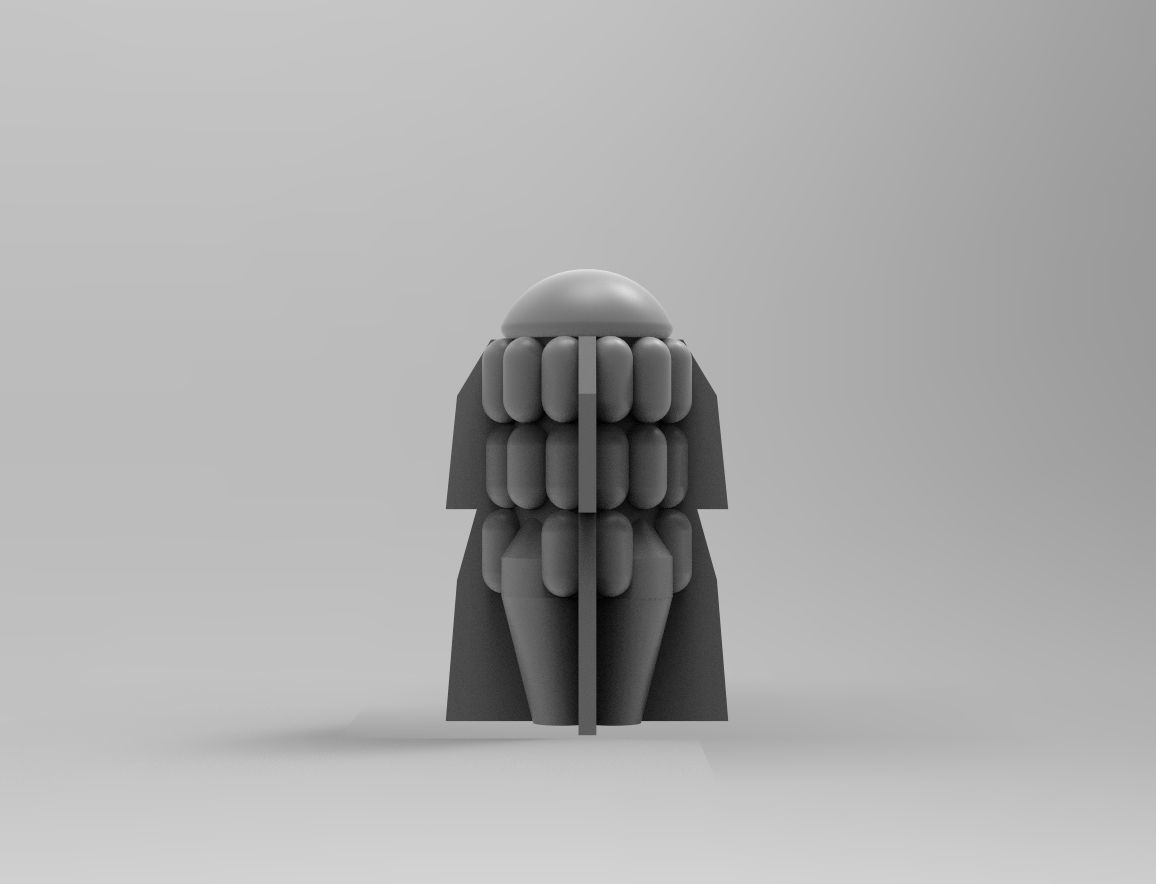 Legion Longsword Quadruple Mortar bundle with crates and shells 3D print model_18