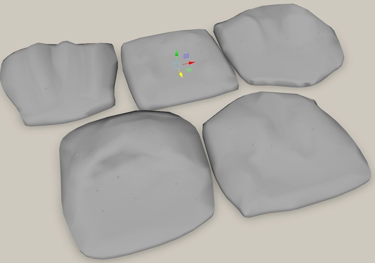 Sand Beaches Low-poly 3D model_7