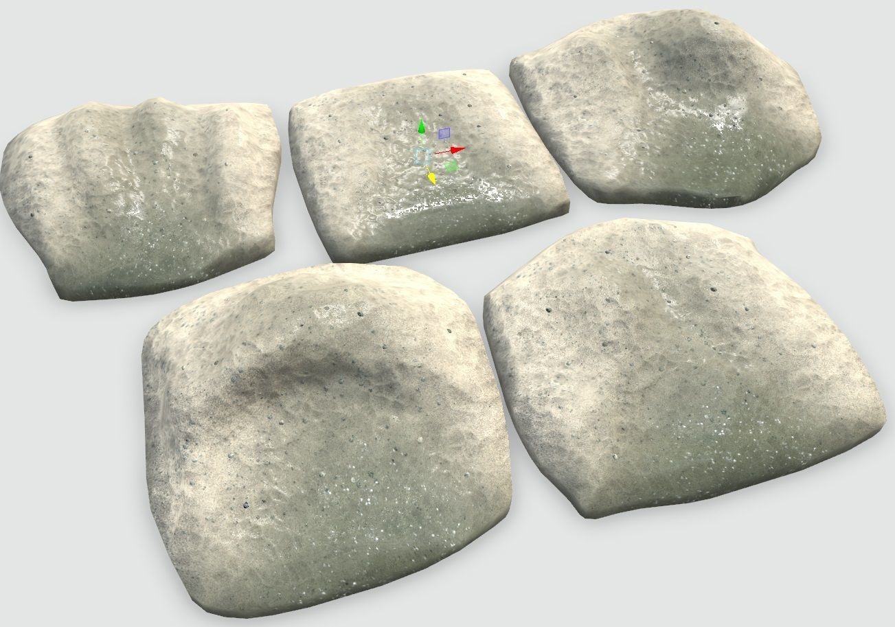 Sand Beaches Low-poly 3D model_6