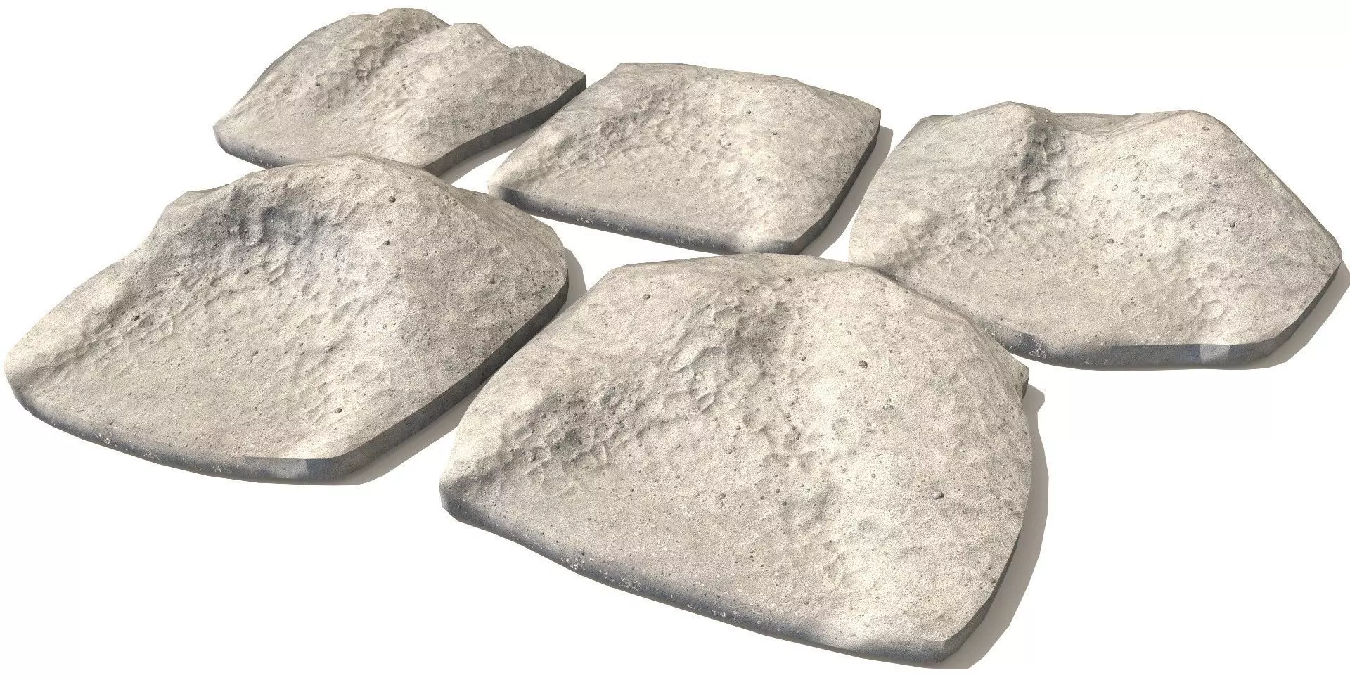 Sand Beaches Low-poly 3D model_0