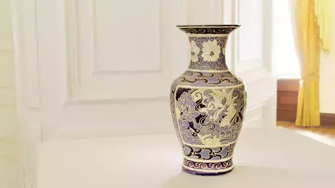 vase with dragon image