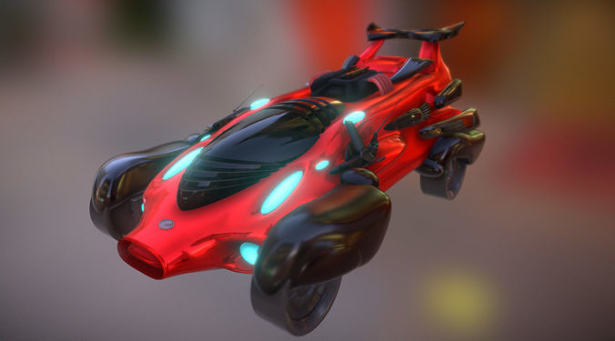Vehicle car Free low-poly 3D model