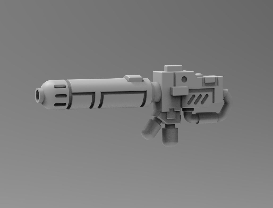 Greater Good crisis ranged weapon bits bundle 3D print model_11