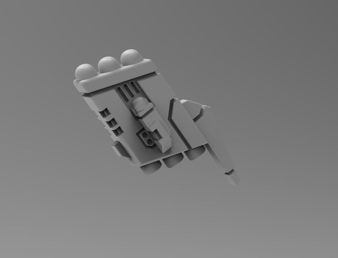 Greater Good crisis ranged weapon bits bundle 3D print model_8