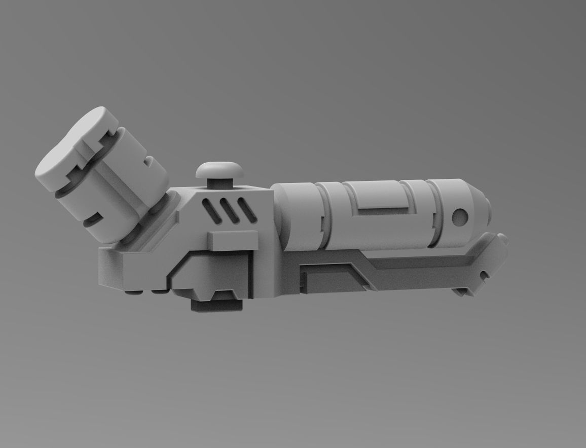 Greater Good crisis ranged weapon bits bundle 3D print model_6