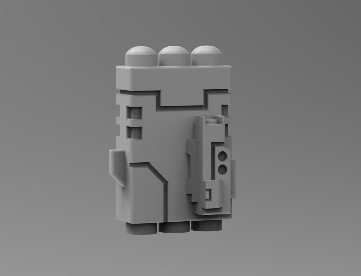 Greater Good crisis ranged weapon bits bundle 3D print model_10