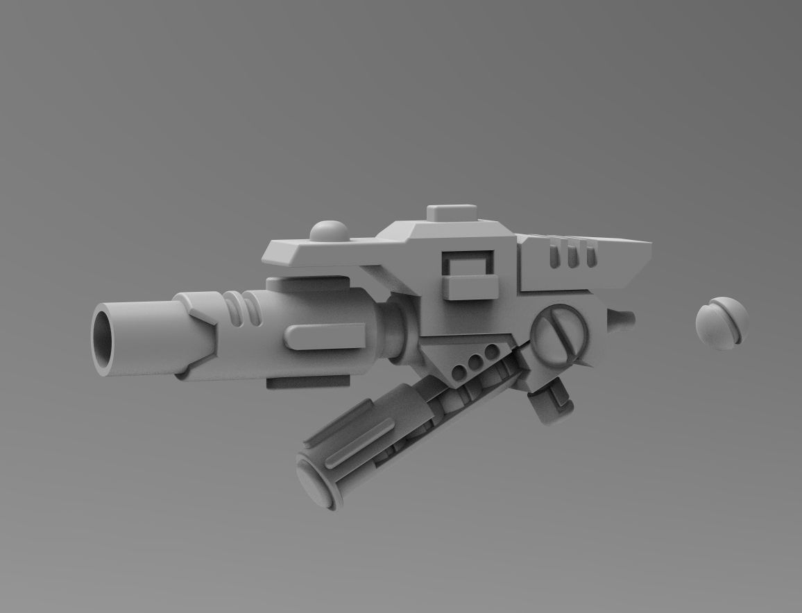 Greater Good crisis ranged weapon bits bundle 3D print model_1