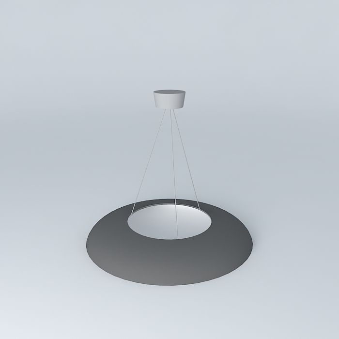 Lamp circular pendant light Free 3D model_1