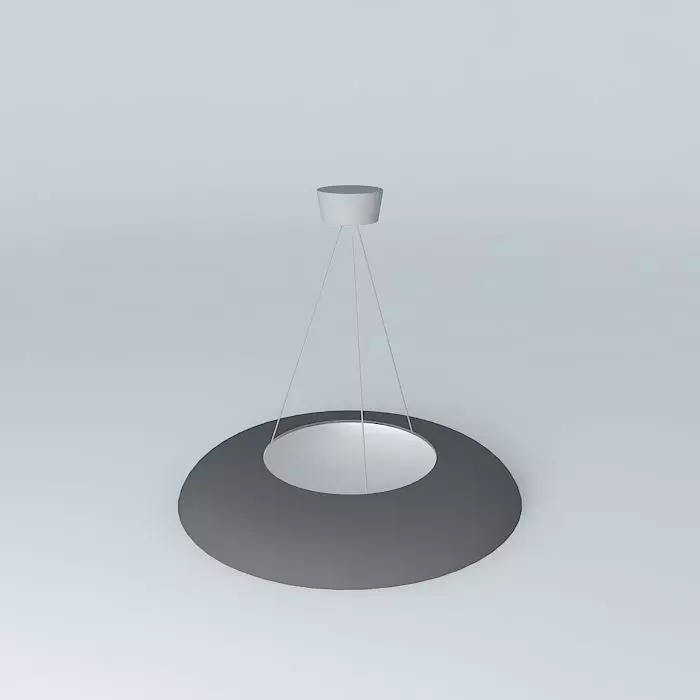 Lamp circular pendant light Free 3D model_0