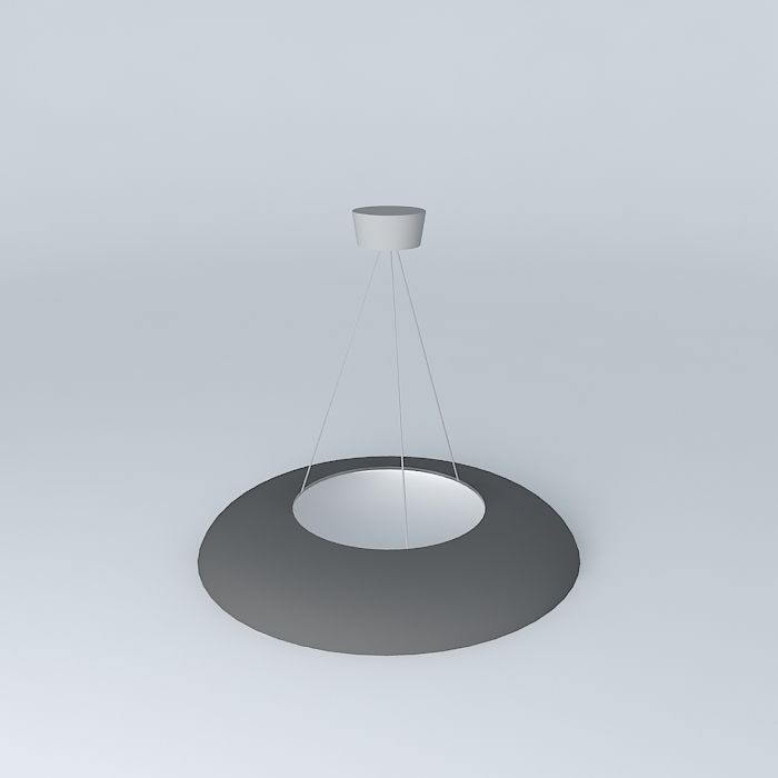 Lamp circular pendant light Free 3D model_2