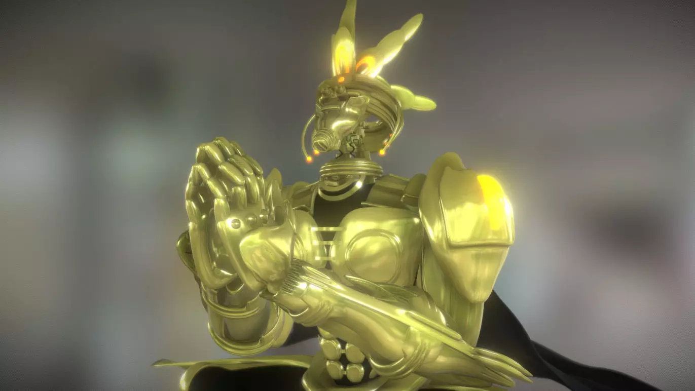 Mechanical monk Free 3D model