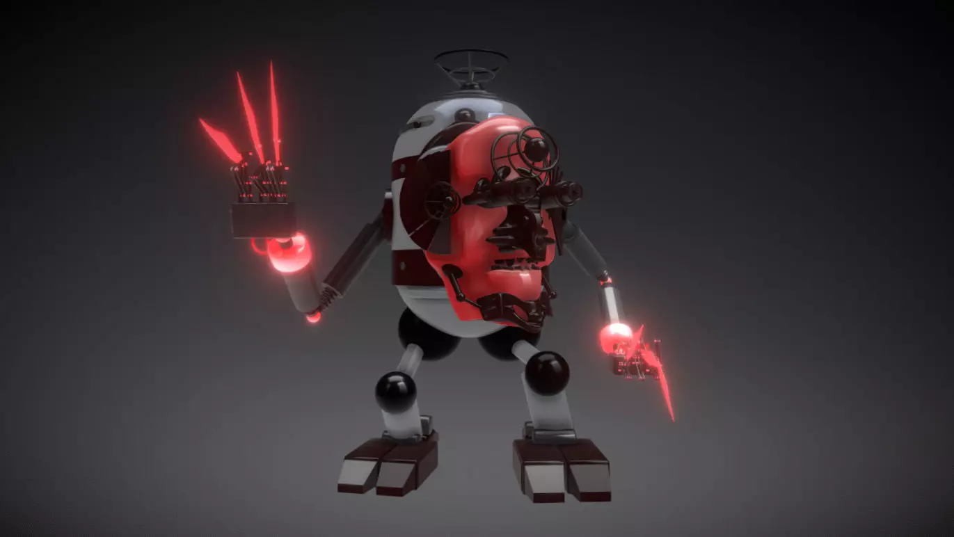 Giant Robot Free low-poly 3D model