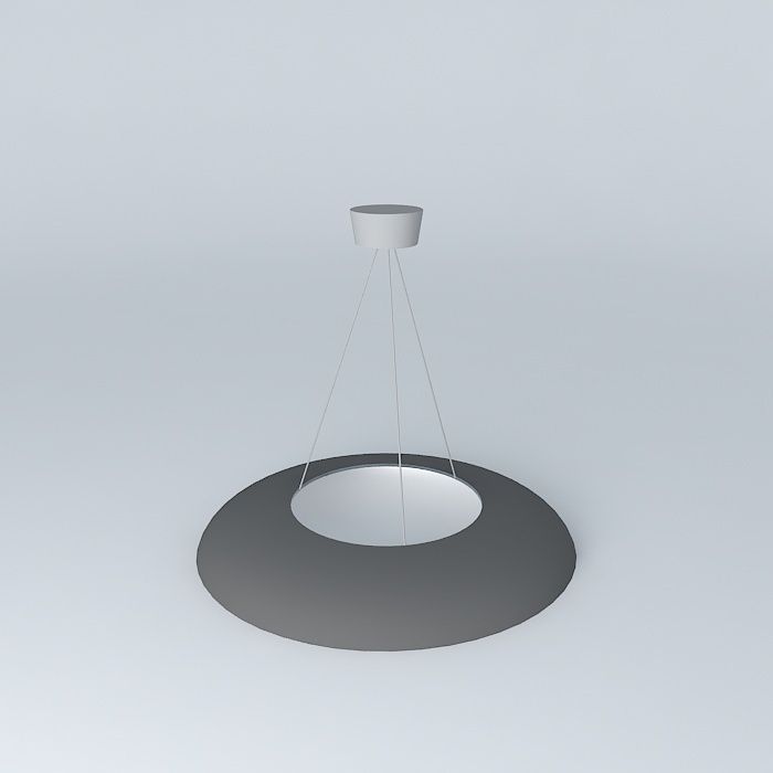 Lamp circular pendant light Free 3D model_1
