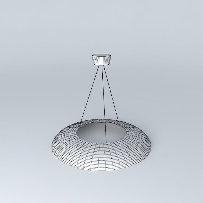 Lamp circular pendant light Free 3D model_3