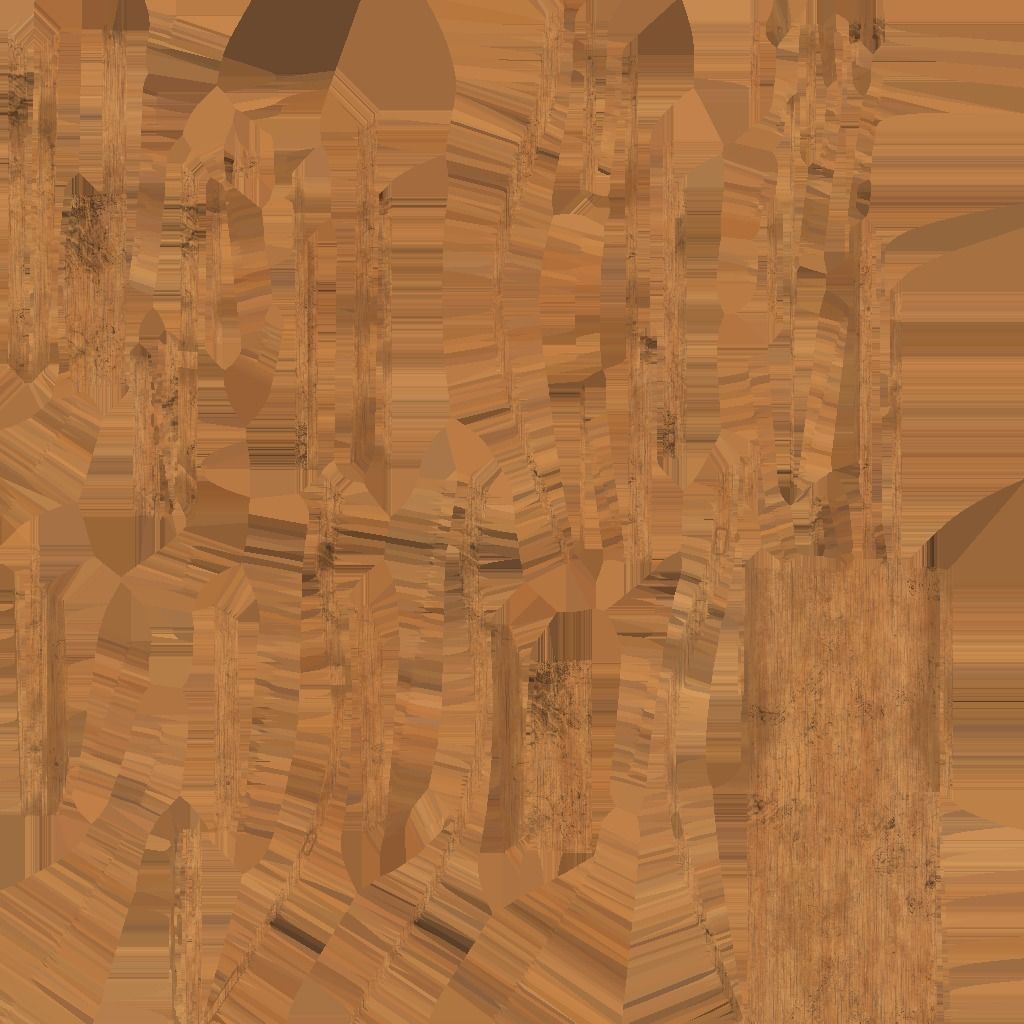 low poly AR VR chair wooden ready to use  Low-poly 3D model_4