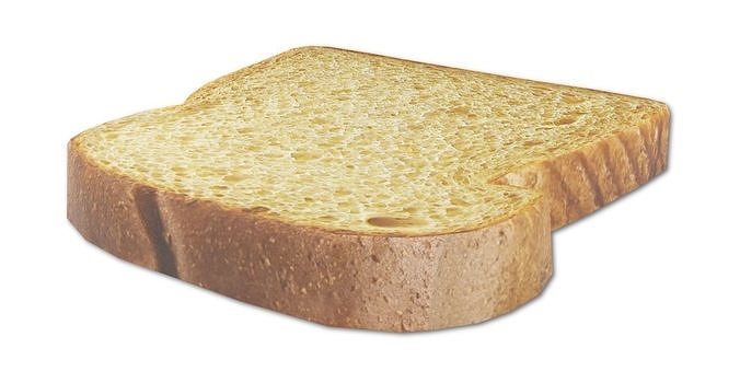 Whole Wheat Bread Slice Low-poly 3D model 5