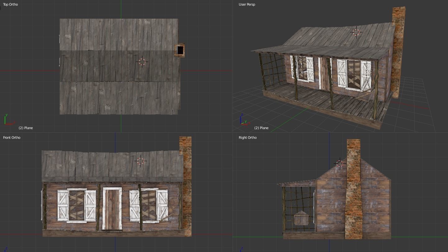 Evil Dead Cabin Low-poly 3D model_15