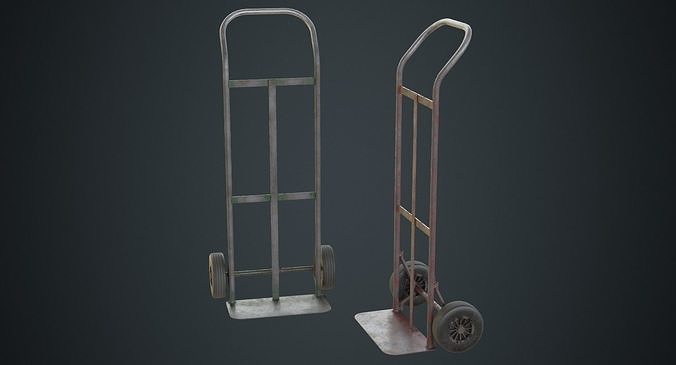 Hand Truck 4B Low-poly 3D model