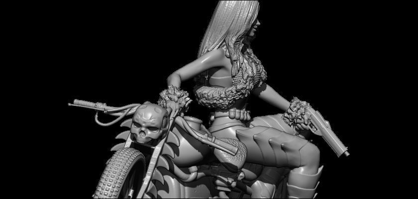 Demon biker Free 3D print model