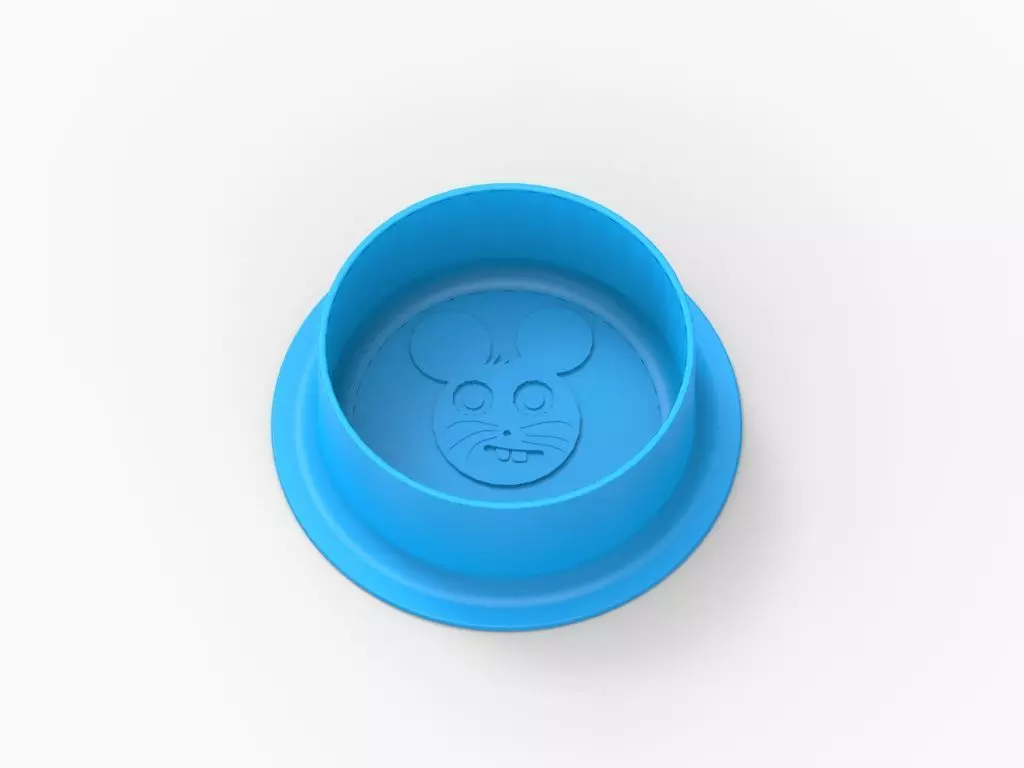 hamster feeding bowl 3D print model_0