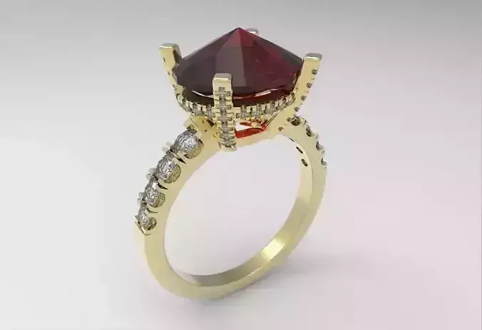Model 118 Ring with oval stone
