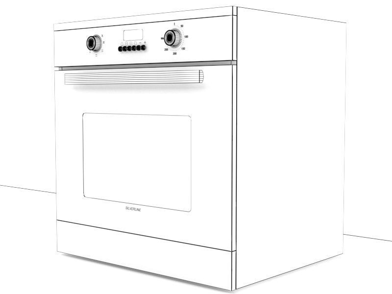 Mutfak Seti Low-poly 3D model_17