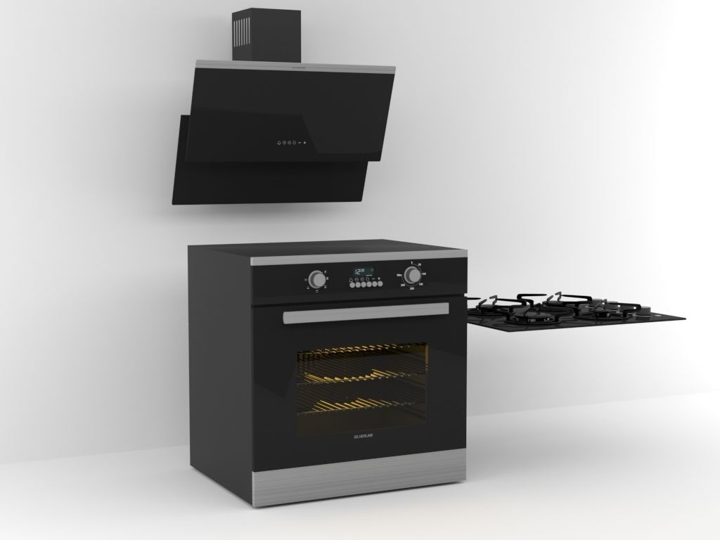 Mutfak Seti Low-poly 3D model_7