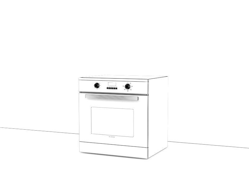 Mutfak Seti Low-poly 3D model_15