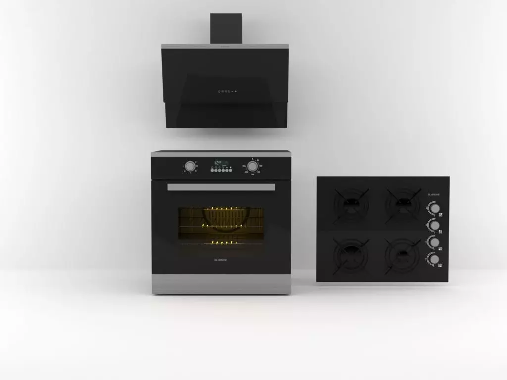 Mutfak Seti Low-poly 3D model_0